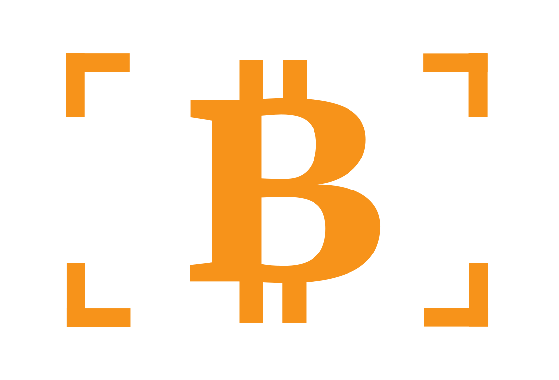 Square logo: orange on transparent